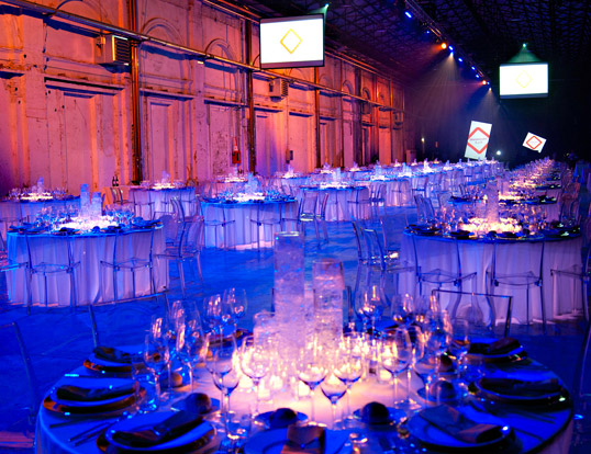 Corporate events and gala dinners